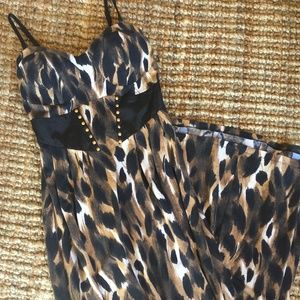 Kardashian Kollection Leopard Maxi Dress